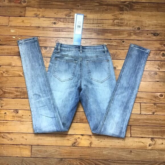 It’s denim Long tall Sally NWT 6 blue vintage wash eco responsible skinny low - Picture 2 of 15